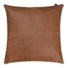 HideNgo Lambskin Leather Pillow Cover - Chair, Bed, Chaise Lounge, Sofa Cushion Case - Throw Covers for Living Room & Bedroom, 18" x 18" - Yellow Crunch Plain Pack of 1 view 1