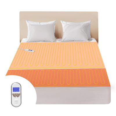 Bwarm Premium Multi-Zone Electric Heated Mattress Pad Twin XL Size, 39" x 80", 9 Heat Settings, 1-12 Hours Auto Off, Individual Body and Feet Settings, Removable Comfort Layer, Machine Washable