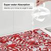 Candy Canes Dish Drying Mat For Kitchen Counter,Ultra-Absorbent Dish Drainer Mat Kitchen Decor Drying Pad view 4