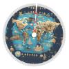 Large Christmas Tree Skirt,Soft Cover Mat Decor,Farmhouse Tree Skirt for Holiday Party Home Decor-World Geography Map view 1
