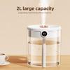 Room Dual Spray Humidifier,Air Humidifiers with 2L Large Water Tank,digital USB Humidifier with Night Light,36dB Quiet Humidifier for Bedroom, Home, Baby Room, Living Room, Yoga, Office (White) view 3
