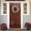 Unique Last Name Year Round Front Door Wreath with Bow Welcome Sign Garland Creative 26 Letter Farmhouse Wreath for Front Door Spring All Seasons Outside Hanger Decor Christmas Wreath (S, One Size) view 2