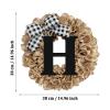 Unique Last Name Year Round Front Door Wreath with Bow Welcome Sign Garland Creative 26 Letter Farmhouse Wreath for Front Door Spring All Seasons Outside Hanger Decor Christmas Wreath (S, One Size) view 3