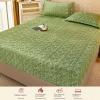 1pc Elastic Velvet Fitted Sheet, Taffeta Shaggy Bed Cover Autumn Winter Mattress Protectors, Fitted Deep Pocket Up to 11''(C,150 * 200cm) view 4
