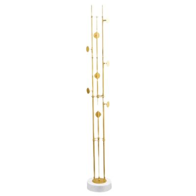 WAGLOS Coat Stand Coat Rack Freestanding Modern Metal Coat Stand with 8 Hooks Coat Tree With marble base Coat Shelf for Entrance Hallways Coat Holder Space Saver