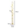 WAGLOS Coat Stand Coat Rack Freestanding Modern Metal Coat Stand with 8 Hooks Coat Tree With marble base Coat Shelf for Entrance Hallways Coat Holder Space Saver view 2