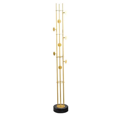 WAGLOS Coat Stand Coat Rack Freestanding Modern Metal Coat Stand with 8 Hooks Coat Tree With marble base Coat Shelf for Entrance Hallways Coat Holder Space Saver