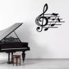 Bisamu Music Decor, Music Wall Art, Sol Key Music Notes, Metal Music Wall Decor, Treble Clef, Music Room Decor, Music Themed Decor, Music Lovers Gift (24" x 24"/ 60.9 x 60.9cm) view 1