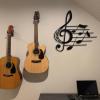 Bisamu Music Decor, Music Wall Art, Sol Key Music Notes, Metal Music Wall Decor, Treble Clef, Music Room Decor, Music Themed Decor, Music Lovers Gift (24" x 24"/ 60.9 x 60.9cm) view 4