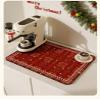 Christmas Style Patterns Kitchen Dish Drying Mat, Countertop Absorbent Drainer Mat Coffee Machine Insulation Pad Diatomite Quick-Drying Sink Mat for Kitchen Decoration (6070cm,Style 2) view 2