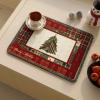Christmas Style Patterns Kitchen Dish Drying Mat, Countertop Absorbent Drainer Mat Coffee Machine Insulation Pad Diatomite Quick-Drying Sink Mat for Kitchen Decoration (5060cm,Style 1) view 1