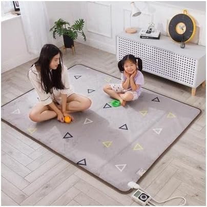 Electric Heated Floor Rug Heated Area Rug Rapid Heating Floor Heating Pad Safety Heated Carpet Portable Electric Heated Floor Energy Saving Heater Rug Comfortable