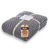Gold Case Throw Blanket for Bed - 100% Recycled Turkish Cotton Blanket - Elegant Lightweight Soft Throw Blankets for Bed & Living Room - Twin Size Cozy Blankets - 71x90 - Black view 1