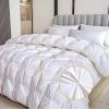 ZTGL New White Goose Feather & Down Duvet Queen/King Size - 100% Cotton Anti-Down Proof Cover - 900 Fill Power - All Year Round Warmth Luxury Double Quilt Bed Comforter,Blue a,180x220cm/2.5kg view 3