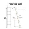 BXKCFYBSQ White Bunk Bed Ladder Loft Bed Ladder with 2 Hooks, Camper Bunk Bed Ladder for Travel Trailer, Capacity 150kg/330lbs (Size : 1.65m/65 Inch) view 2