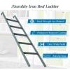 BXKCFYBSQ White Bunk Bed Ladder Loft Bed Ladder with 2 Hooks, Camper Bunk Bed Ladder for Travel Trailer, Capacity 150kg/330lbs (Size : 1.65m/65 Inch) view 3