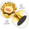2pcs Lotus Candle Holders Butter Lamp Base for Buddhist Use Decorative Candlestick Flower Design for Home and Decor view 3