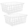 BESTonZON 2pcs Refrigerator Storage Basket Wire Baskets for Freezer Organization Vegetable and Fruit Bin for Home Kitchen Organization view 1