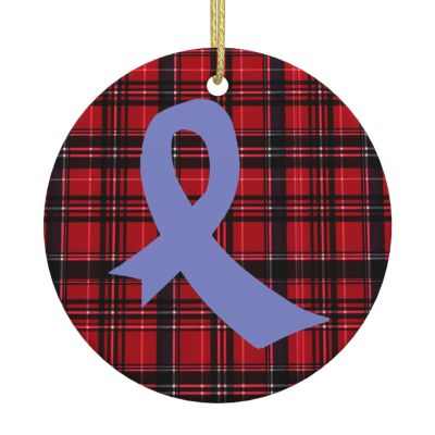 Stomach Cancer Awareness Ribbon American Flag Unique Circular Christmas Tree Ceramic Hanging Radiate Holiday Elegance Home Decor1