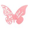 100Pcs 3D For Butterfly Number Name Paper Place Cards Wine Glass Cup Card Eid Wedding Party Decoration Women 3pcs Set view 4