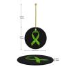 Cerebral Palsy Awareness Ribbon Unique Circular Christmas Tree Ceramic Hanging Radiate Holiday Elegance Home Decor9 view 4