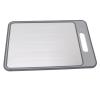 aqxreight Double Sided Cutting Board Rapid Thawing and Grinding Plate with Knife Sharpener for Kitchen (Gray) view 1