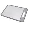 aqxreight Double Sided Cutting Board Rapid Thawing and Grinding Plate with Knife Sharpener for Kitchen (Gray) view 2