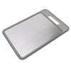 aqxreight Double Sided Cutting Board Rapid Thawing and Grinding Plate with Knife Sharpener for Kitchen (Gray) view 4