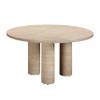 Tov Furniture Patti Textured Faux Travertine Indoor/Outdoor Round Dining Table view 1