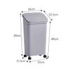 Kitchen Trash Can Large Kitchen Trash Can with Lid Home School Dormitory Life Detachable Trash Can Can Store Office Kitchen Garbage 20L Capacity Office Wastebasket (Size : B) view 2