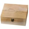 arricraft 1 Pcs Wooden Memory Keepsake Box, Love You With Locking Wood Boxes Large Storage Box for Art DIY Stash Box Home Storage Keepsake Box for Craft Gifts, 10 x 8 x 4.25 Inch view 1