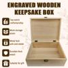 arricraft 1 Pcs Wooden Memory Keepsake Box, Love You With Locking Wood Boxes Large Storage Box for Art DIY Stash Box Home Storage Keepsake Box for Craft Gifts, 10 x 8 x 4.25 Inch view 4