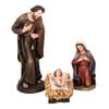 Wowser European Nativity Christmas Set, 3 Pieces, Freestanding Christmas Decoration, Artisan Holiday Dcor, 30 Inches view 1