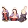 Wowser European Nativity Christmas Set, 3 Pieces, Freestanding Christmas Decoration, Artisan Holiday Dcor, 30 Inches view 3