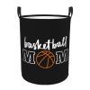 Basketball Mom Clothes Hamper Dirty Clothes Storage Basket Foldable with Handles Laundry Basket, for Bedroom, Bathroom Small view 1
