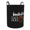 Basketball Mom Clothes Hamper Dirty Clothes Storage Basket Foldable with Handles Laundry Basket, for Bedroom, Bathroom Small view 2