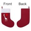 I Love Giraffe Christmas Stocking Hanging Stockings for Family Christmas Holiday Decorations view 3