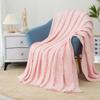 GINAMUSE 100% Cotton Muslin King Size Throw Blanket for Bed Gauze Fall Blankets Lightweight Soft Cozy Breathable Summer Throws for Adults All Seasons Use,108"x90" Pink view 4