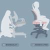 Liftable Study Chair Pedable Ergonomic Swivel Desk Chair Office Chairs Student Swivel Chair Writing Chair Suitable for Girls and Boys view 3