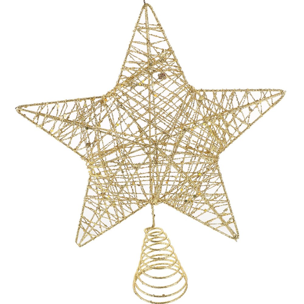 PRETYZOOM Christmas Tree Star Topper Reusable Star Treetop Ornament for Holiday Decoration Safe and Convenient Design for Home Office Party Use