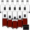 Liengoron Wine Bottle 16PCS 200 ML Glass Bottles with Lids 6 oz Clear Glass Bottles with Cork Empty Wine Bottle with Stopper for Beverages Drinks Beer Water Soda view 1