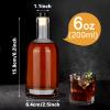 Liengoron Wine Bottle 16PCS 200 ML Glass Bottles with Lids 6 oz Clear Glass Bottles with Cork Empty Wine Bottle with Stopper for Beverages Drinks Beer Water Soda view 2