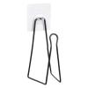 Worparsen Space-Saving Paper Towel Holder Easy Installation Tissue Punch-Free Wall-Mounted Toilet Rack for Kitchen Black view 1
