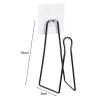 Worparsen Space-Saving Paper Towel Holder Easy Installation Tissue Punch-Free Wall-Mounted Toilet Rack for Kitchen Black view 2