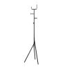 OXOAMP Coat Racks Durable Coat Stand Metal Coat Rack Freestanding Coat Tree WithHooks and Stable Tripod Base Hallway (Color : Black, Size : 175 * 50cm) view 1