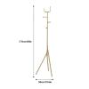 OXOAMP Coat Racks Durable Coat Stand Metal Coat Rack Freestanding Coat Tree WithHooks and Stable Tripod Base Hallway (Color : Black, Size : 175 * 50cm) view 2