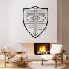 Armour of God Metal Wall Decor, Inspirational Metal Wall Art, Epheslans 6:16-17 Bible Verse Wall Art, Christian Cross Wall Decor Metal, Religious Wall Decor for Living Room, Home Decor (35"x28" | 90x70cm, White) view 2