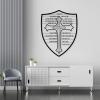 Armour of God Metal Wall Decor, Inspirational Metal Wall Art, Epheslans 6:16-17 Bible Verse Wall Art, Christian Cross Wall Decor Metal, Religious Wall Decor for Living Room, Home Decor (35"x28" | 90x70cm, White) view 4