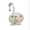 Spring Shower Curtain Hooks, Floral Flower Bud Leaves Watercolor Style 12PCS Shower Curtain Hooks Rings for Bathroom Stainless Steel Rust Resistant Shower Curtain Hangers view 1