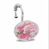 Happy Valentine's Day Shower Curtain Hooks, Love Heart Gnome Pink Background 12PCS Shower Curtain Hooks Rings for Bathroom Stainless Steel Rust Resistant Shower Curtain Hangers view 1